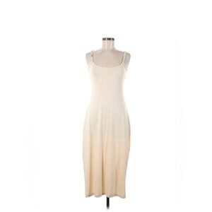 Mancyfit Cream Midi Dress